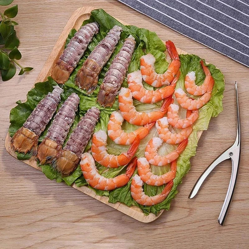 China China 01 Shrimp Peeler Stainless Steel Shrimp Deveiner Kitchen Appliances Shrimp Cleaner Prawn Peeler Fishing Knife Prawn Shell Peeler