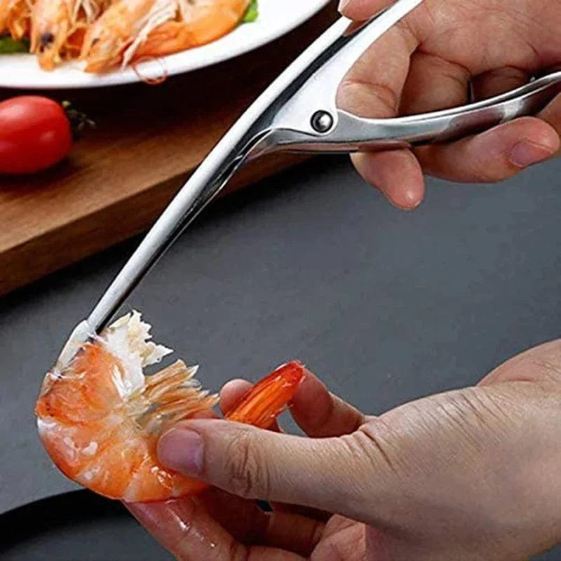 China China 01 Shrimp Peeler Stainless Steel Shrimp Deveiner Kitchen Appliances Shrimp Cleaner Prawn Peeler Fishing Knife Prawn Shell Peeler