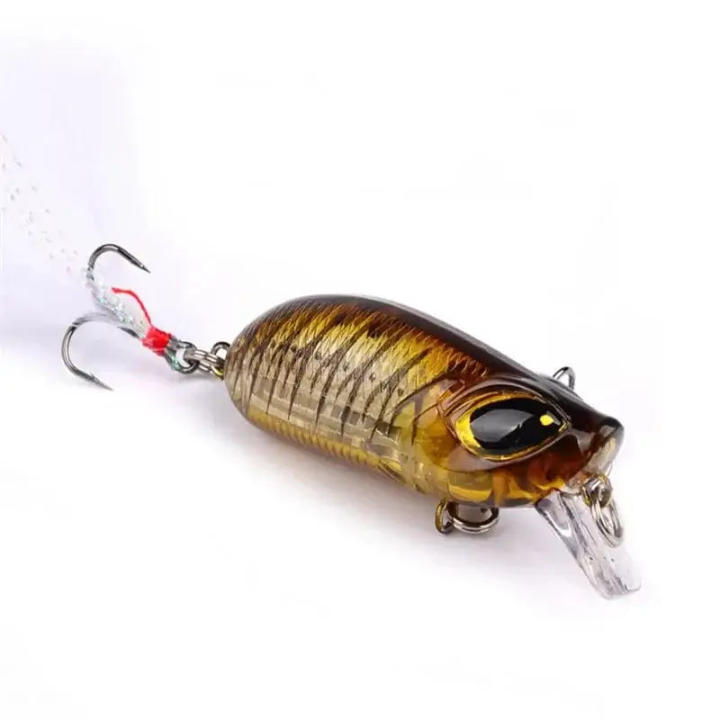 China China 02 1PCS Crank Fishing Lures 8.3g 5.5cm Minnow For Fishing Wobblers Bass Lures Pike Crankbait Fake Baits With Feather Fishing Tackle