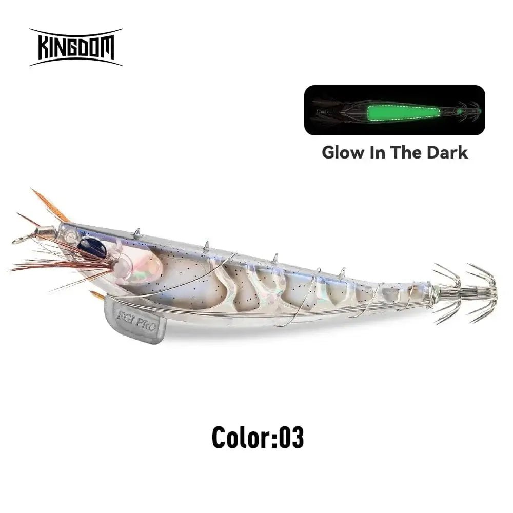 China China 03 / 115mm / CHINA Kingdom Fishing Lure Bandag EGI Pro Artificial Bait 100mm 115mm Sinking Luminous Squid Jig Octopus Cuttlefish Sea Fishing Lures