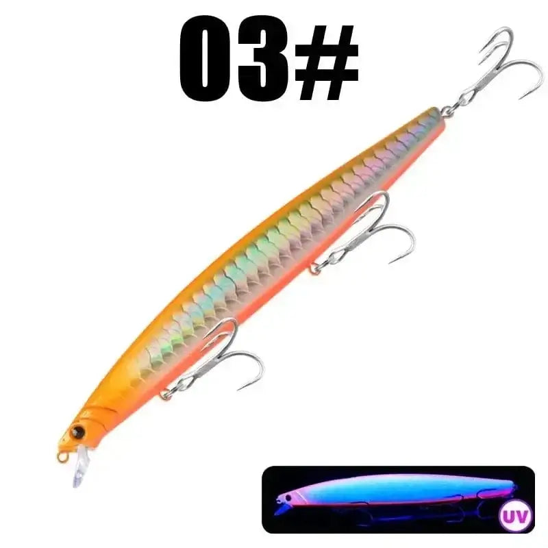 China China 03 / 163mm 33g GREENSPIDER 163mm 33g Long Casting Floating Sea Fishing Lure Ocean Beach Fishing Game Artificial Large Hard Bait Picua Seabass