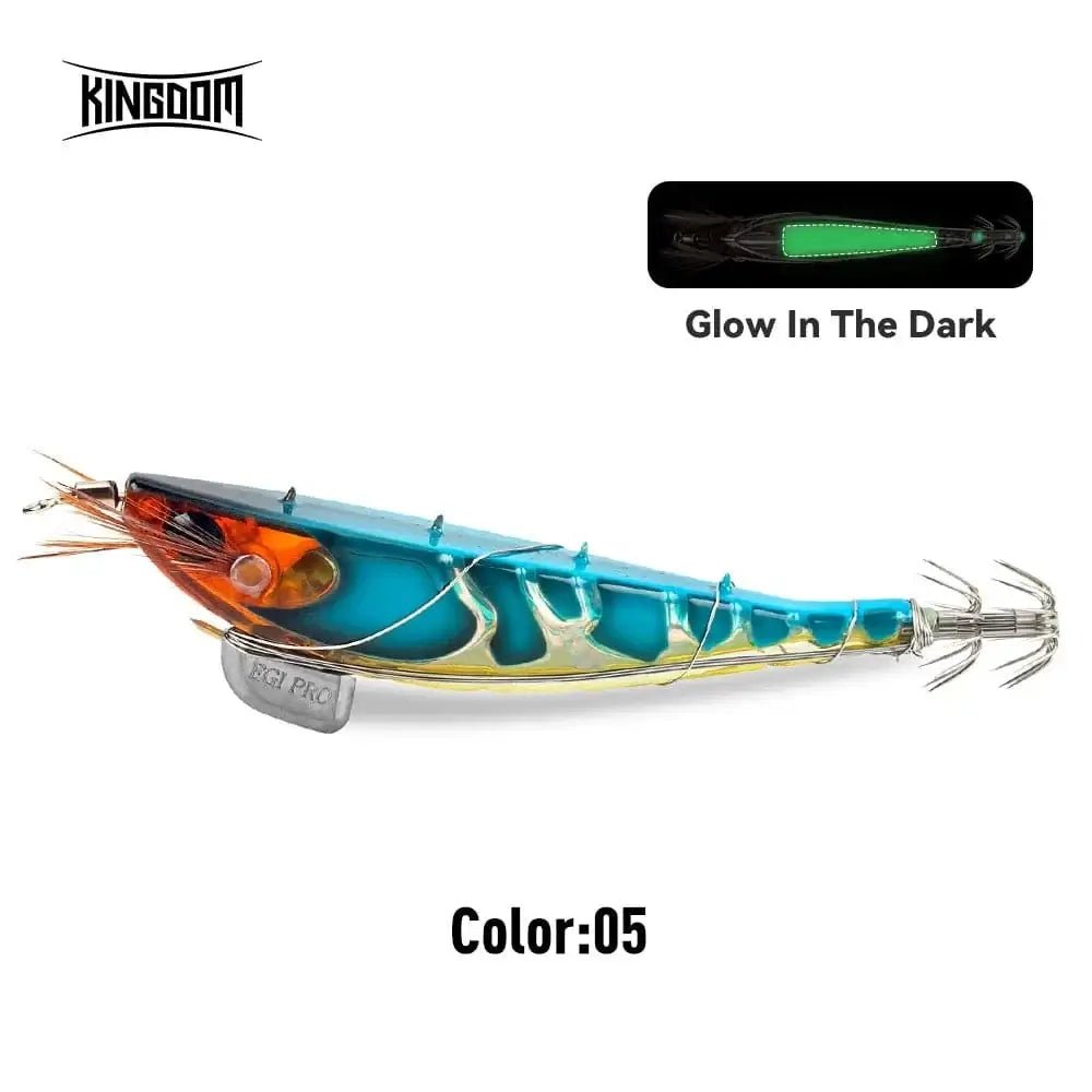 China China 05 / 115mm / CHINA Kingdom Fishing Lure Bandag EGI Pro Artificial Bait 100mm 115mm Sinking Luminous Squid Jig Octopus Cuttlefish Sea Fishing Lures