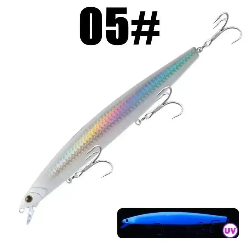 China China 05 / 163mm 33g GREENSPIDER 163mm 33g Long Casting Floating Sea Fishing Lure Ocean Beach Fishing Game Artificial Large Hard Bait Picua Seabass