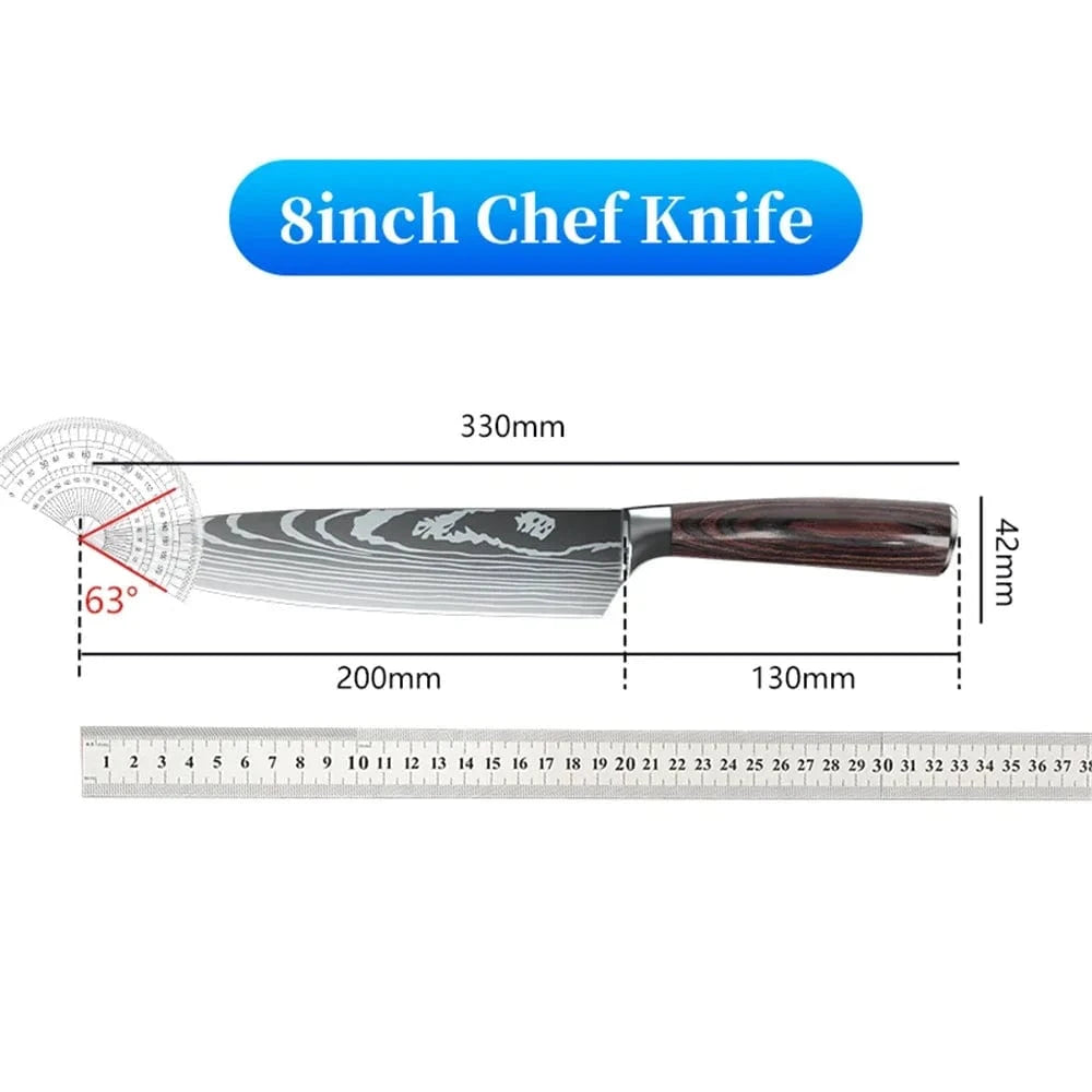 China China 1/2/3pcs Kitchen Knife Set