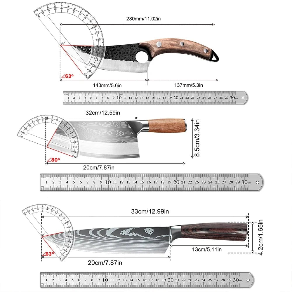 China China 1/2/3pcs Kitchen Knife Set