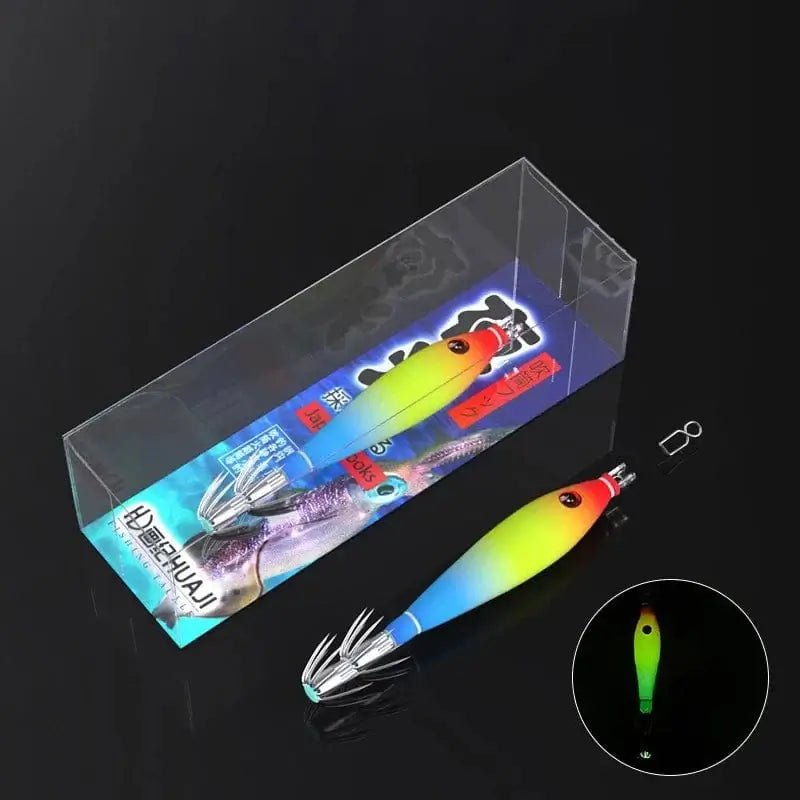 China China 1 Luminous Floating Squid Jig Eging Fishing Squid Lure Artificial Bait for Fishing Squid Octopus Luminous Cuttlefish Hard Bait Jig
