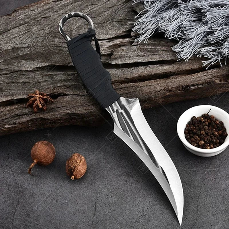 China China 1 Set Kitchen Knife Set Chef Buther Boning Knife Utility Knife Stainless Steel Handle Slicing Meat Fish Cleaver Kitchen Knives Set