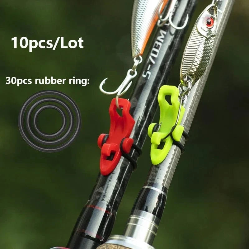 China China 10-30pcs Fishing Rod Pole Hook Keeper Lure Bait Holder Lure Accessories Jig Hooks Safety Keeping Holder Fishing Tool