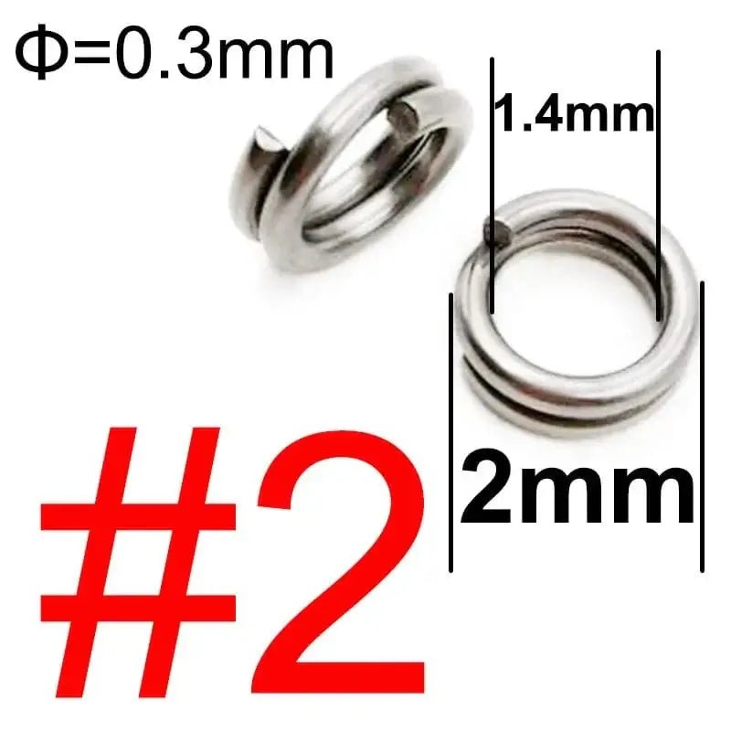 China China 100 pcs 2 100 pcs Stainless Steel Fishing Split Ring Oval Split Double Ring Connector Fishing Accessories For Fishing Snap Lure Hook