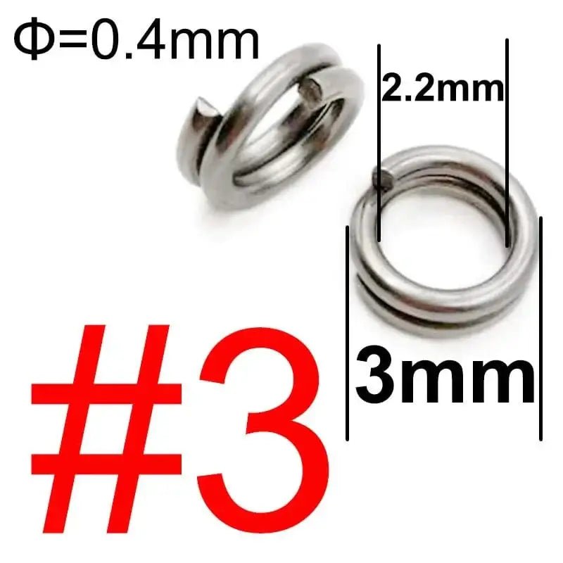 China China 100 pcs 3 100 pcs Stainless Steel Fishing Split Ring Oval Split Double Ring Connector Fishing Accessories For Fishing Snap Lure Hook