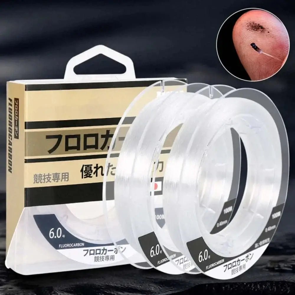 China China 100M A / 5.0-0.370MM-19.8LB 99% Fluorocarbon Fishing Line 100M Clear White Japanese Carbon Fiber Line 1-25kg Monofilament Sinking Line Sea fishing Carp