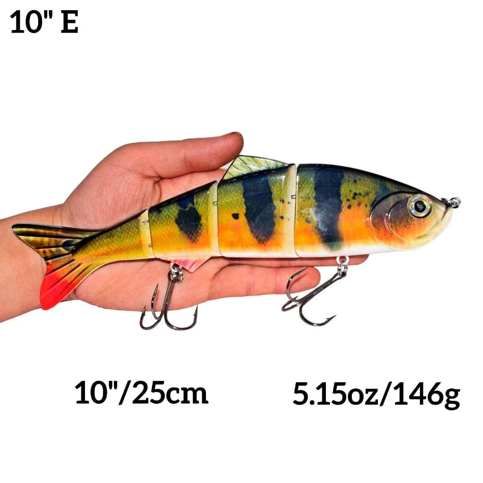 China China 10inch E Abziyat Fishing Lures 4section Hard Tail Minnow Lure Swimbait Crankbait Fishing Tool Hunting Ice Fishing Bait Lifelike Fish