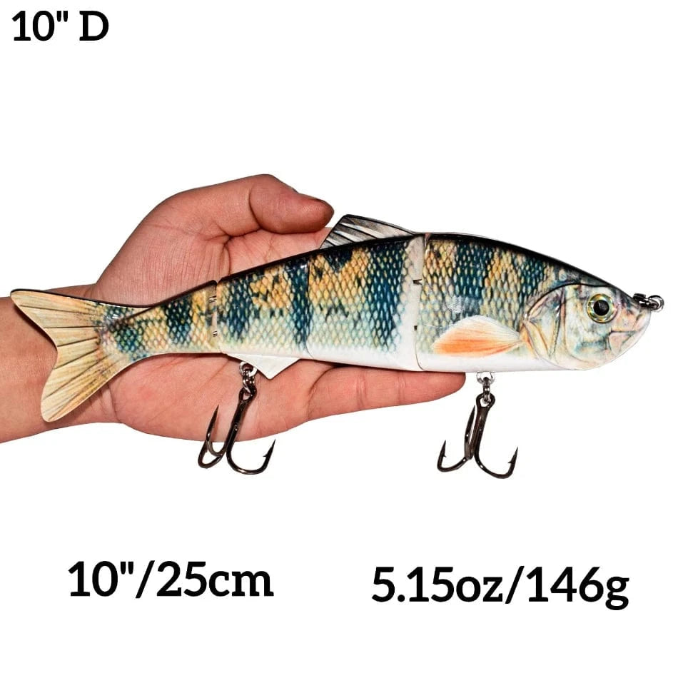 China China 10inchD Abziyat Fishing Lures 4section Hard Tail Minnow Lure Swimbait Crankbait Fishing Tool Hunting Ice Fishing Bait Lifelike Fish