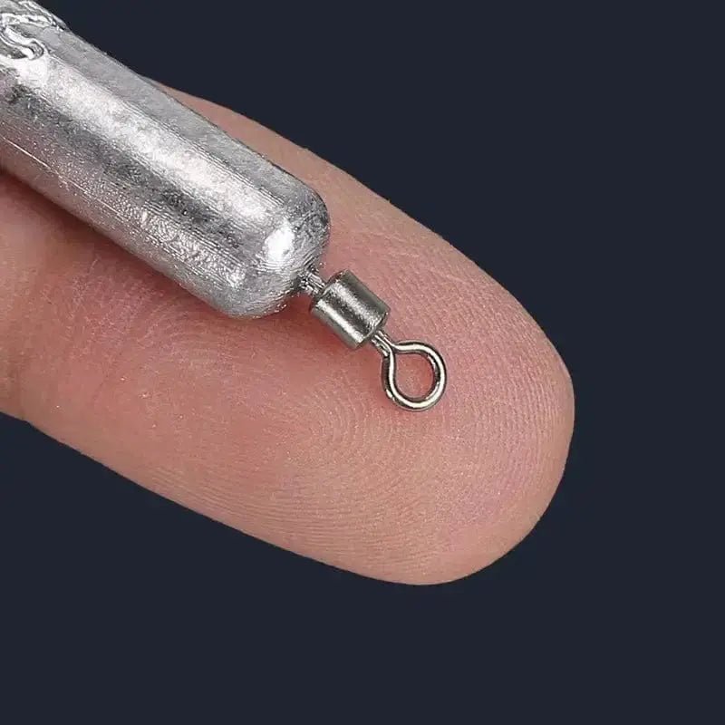 China China 10pcs Fishing Weight Sinker Set 5g 10g 20g Carp Fish Baits Elongated Shape Weights Fishing Tackle Accessories