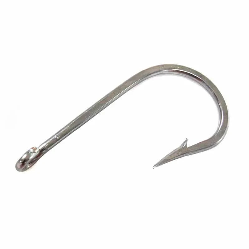 China China 10pcs/lot Size 6/0 7/0 8/0 9/0 10/0 11/0 12/0 13/0 14/0 Stainless Steel Big Game Fishing Hook 7691 Southern Tuna Fishing Hook