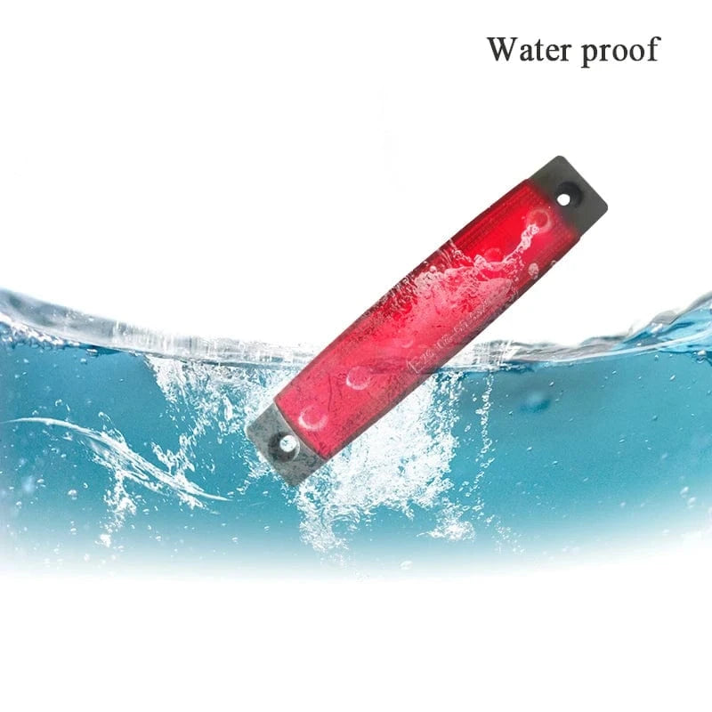 China China 10pcs Marine Boat Waterproof 12V 24V 6 LED Lamp Cabin Deck Courtesy Light Stern Transom Lights Blue For Small Boat Sailboat