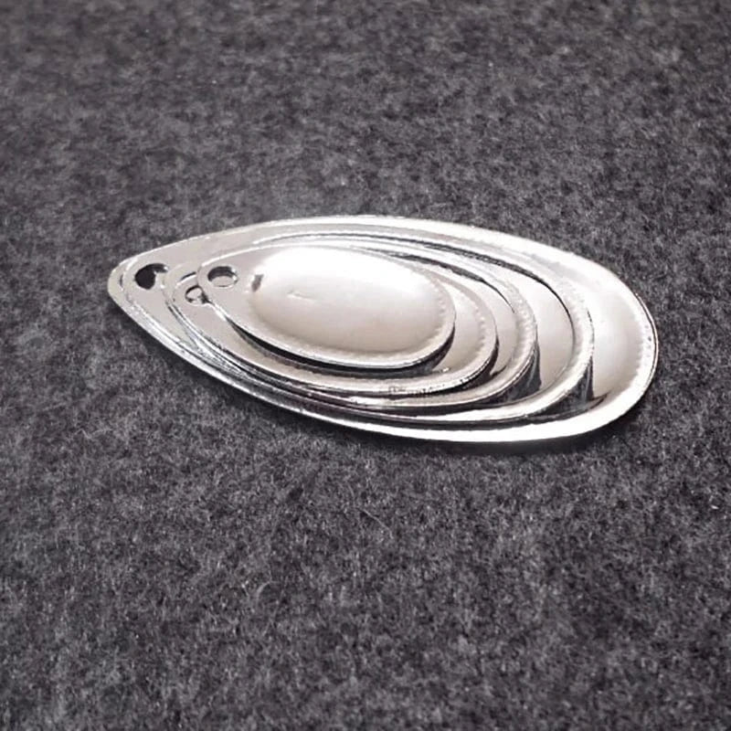 China China 10pcs Nickel Plating Steel Colorado Spinner Smooth Buzz Blades Finish For Spinner baits Fishing Lure Making Parts Component