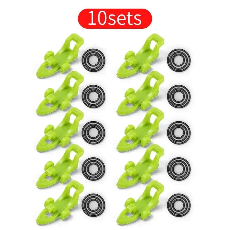 China China (10sets)green 10-30pcs Fishing Rod Pole Hook Keeper Lure Bait Holder Lure Accessories Jig Hooks Safety Keeping Holder Fishing Tool