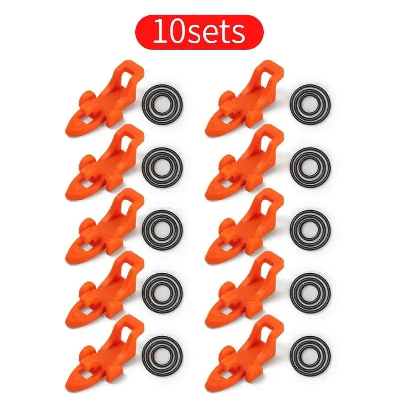 China China (10sets)orange 10-30pcs Fishing Rod Pole Hook Keeper Lure Bait Holder Lure Accessories Jig Hooks Safety Keeping Holder Fishing Tool