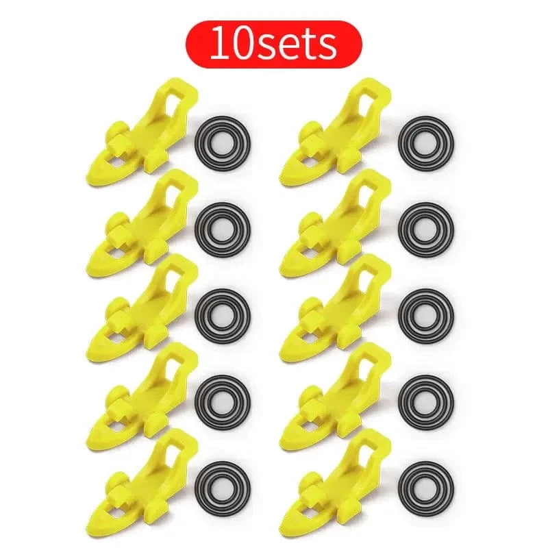 China China (10sets)yellow 10-30pcs Fishing Rod Pole Hook Keeper Lure Bait Holder Lure Accessories Jig Hooks Safety Keeping Holder Fishing Tool