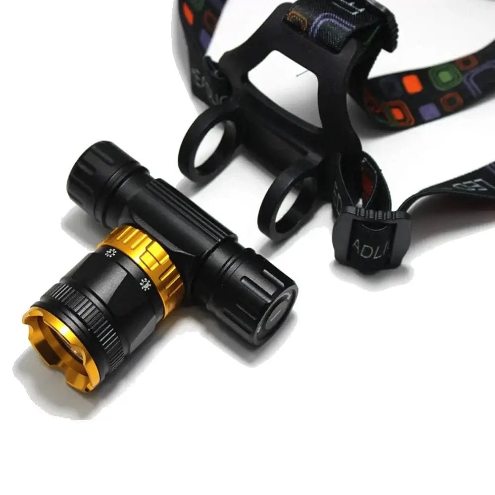 China China 10W T6 Diving head lamp spearfishing Headlight 4000 Lumen 5- Mode Waterproof LED Lighting Torch+1x 18650 battery + USB charger