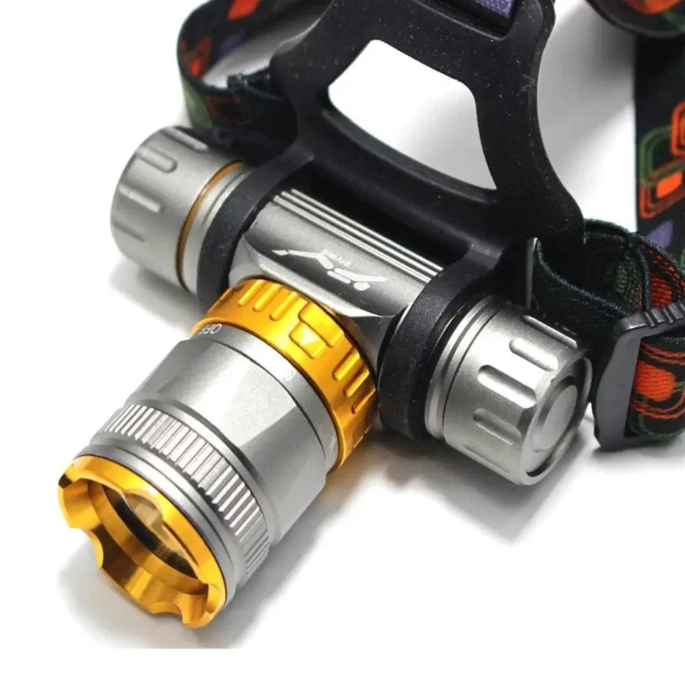 China China 10W T6 Diving head lamp spearfishing Headlight 4000 Lumen 5- Mode Waterproof LED Lighting Torch+1x 18650 battery + USB charger