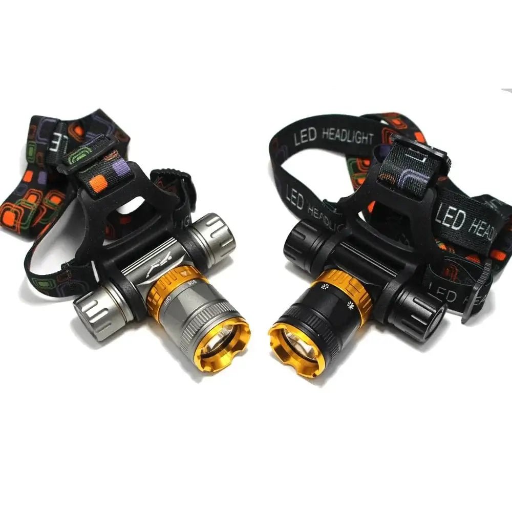 China China 10W T6 Diving head lamp spearfishing Headlight 4000 Lumen 5- Mode Waterproof LED Lighting Torch+1x 18650 battery + USB charger
