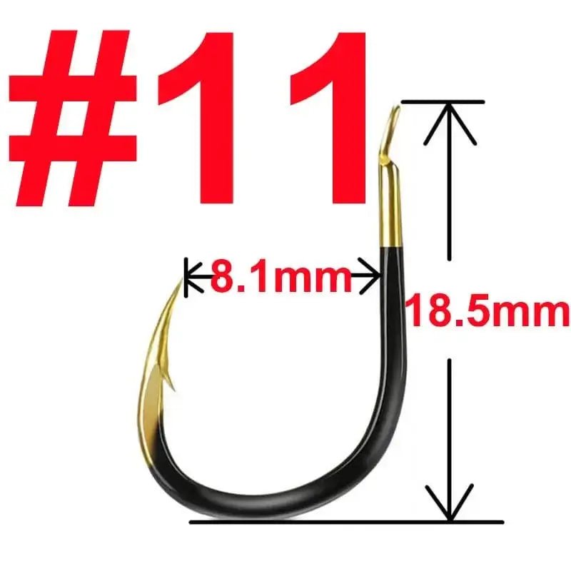 China China 11 / 20 pcs 20 pcs Fishing Hook Single Fishhook Fishing Accessories Supplies Lures Carp Fishing Tackle Barbed Colored Tungsten Alloy
