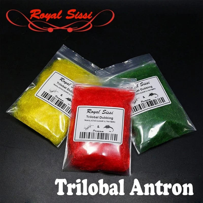 China China 12 optional colors trilobal dubbing fly tying antron dubs translucence gleamy dubbing materials crystal czech buggy nymph dubs