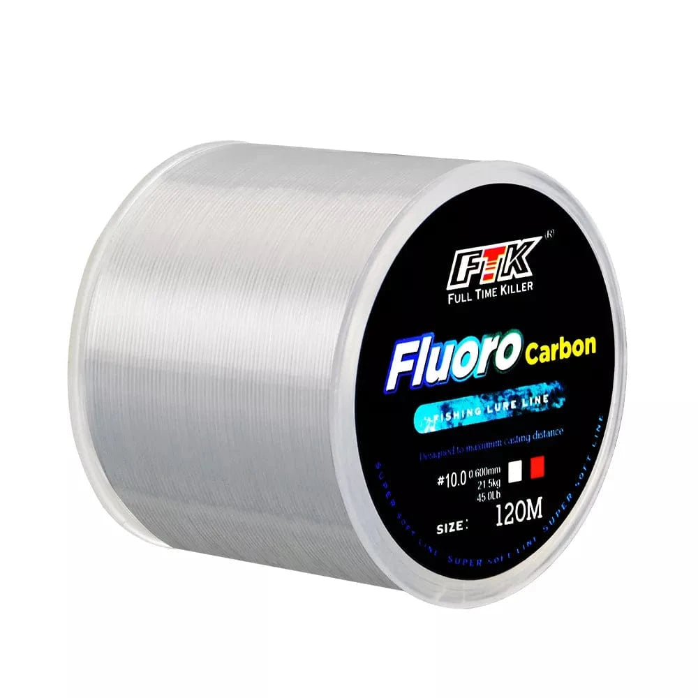 China China 120M Fluorocarbon Coating Fishing Line 0.20mm-0.60mm 7.15LB-45LB Carbon Fiber Leader Line Fishing Lure Wire Sinking Line Japan