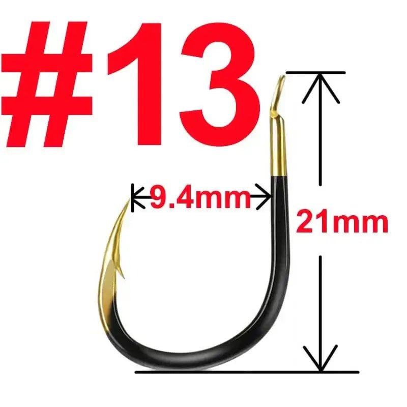 China China 13 / 20 pcs 20 pcs Fishing Hook Single Fishhook Fishing Accessories Supplies Lures Carp Fishing Tackle Barbed Colored Tungsten Alloy