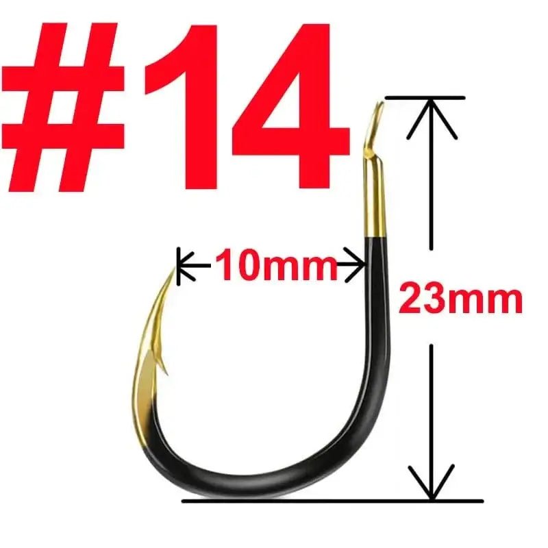 China China 14 / 20 pcs 20 pcs Fishing Hook Single Fishhook Fishing Accessories Supplies Lures Carp Fishing Tackle Barbed Colored Tungsten Alloy