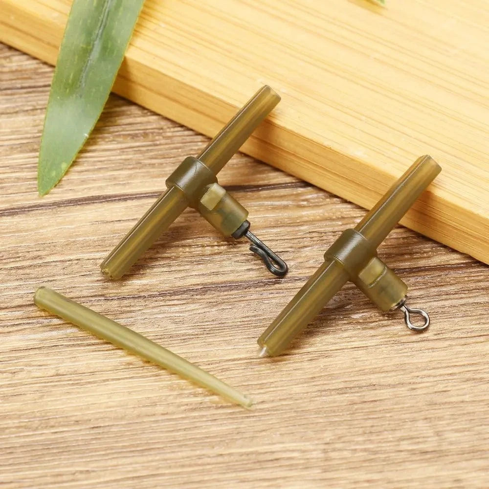 China China 15PCS Side Bends with Rolling Swivel or 10PCS Side Bends with QC Swivel or 30PCS Anti Tangle Sleeves Carp Fishing Accessories