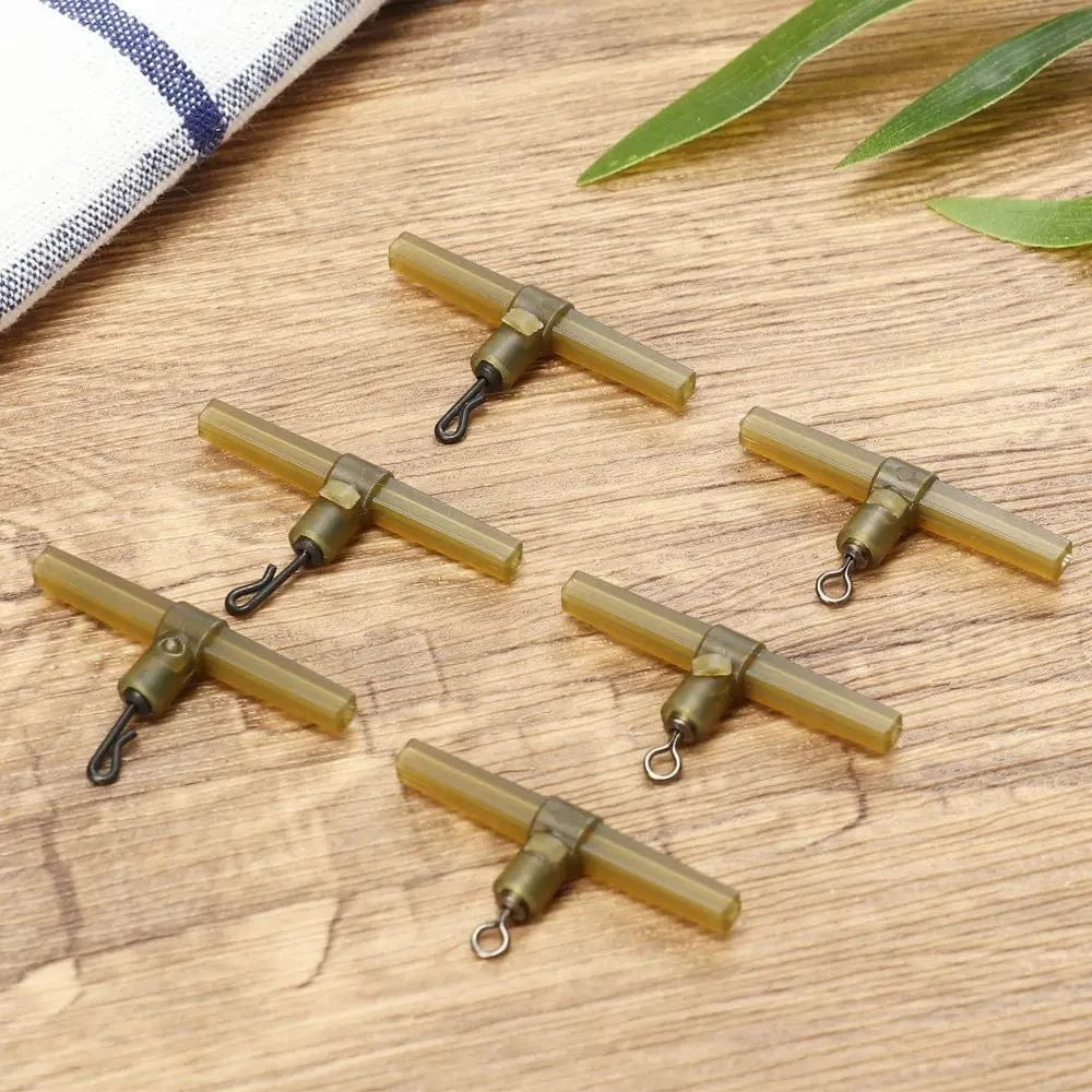 China China 15PCS Side Bends with Rolling Swivel or 10PCS Side Bends with QC Swivel or 30PCS Anti Tangle Sleeves Carp Fishing Accessories