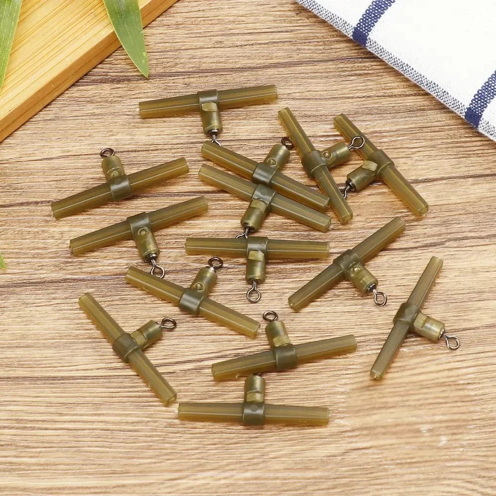 China China 15PCS Side Bends with Rolling Swivel or 10PCS Side Bends with QC Swivel or 30PCS Anti Tangle Sleeves Carp Fishing Accessories