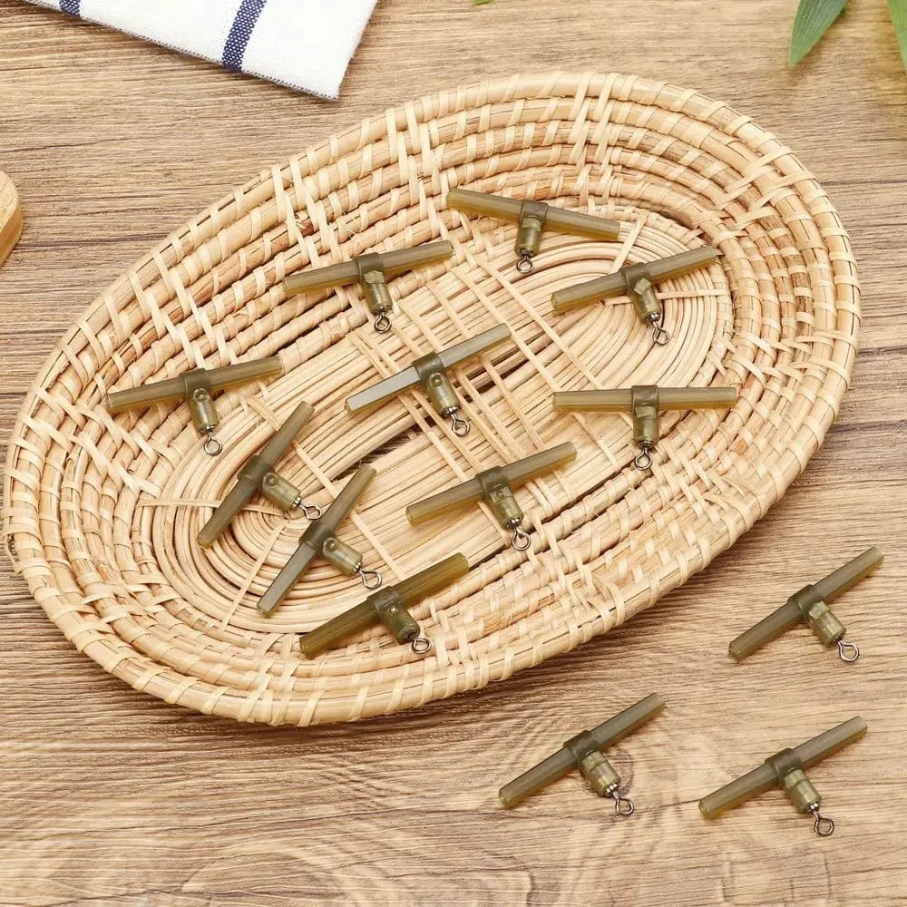 China China 15PCS Side Bends with Rolling Swivel or 10PCS Side Bends with QC Swivel or 30PCS Anti Tangle Sleeves Carp Fishing Accessories