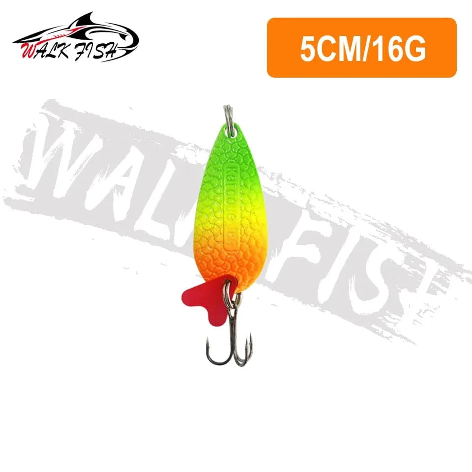 China China 16g 2 WALK FISH New 16g-28g Metal Spinner Spoon trout Fishing Lure Hard Bait Sequins Noise Paillette Bait hard sequins spinner