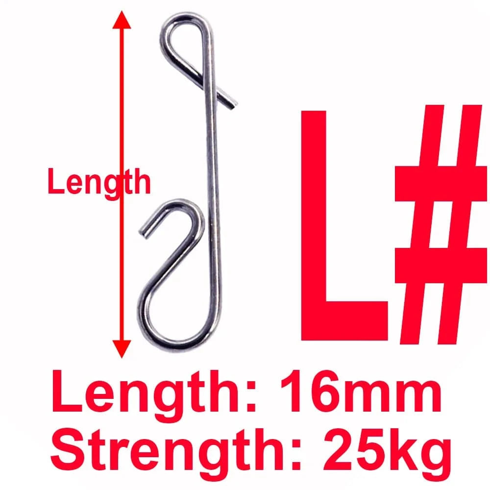 China China 16mm  L 50pcs 1Box Fishing Line Wire Braid Knotless Connector Fishing Lure Hook Barrel Solid Ring Swivel Carp Accessory Fish Tackle Tool