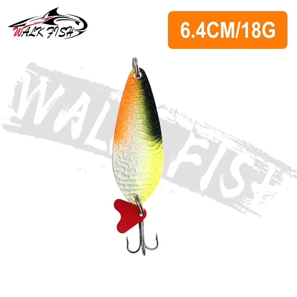 China China 18g 1 WALK FISH New 16g-28g Metal Spinner Spoon trout Fishing Lure Hard Bait Sequins Noise Paillette Bait hard sequins spinner