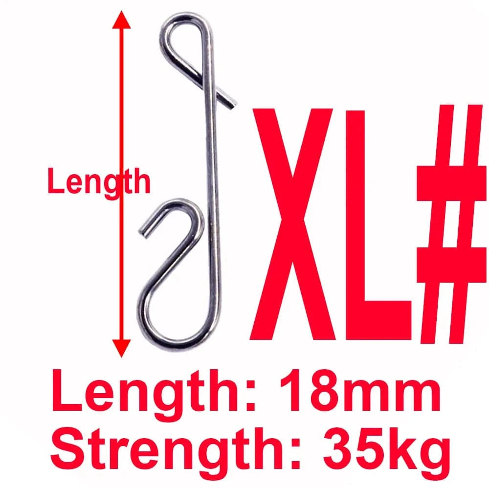 China China 18mm  XL 50pcs 1Box Fishing Line Wire Braid Knotless Connector Fishing Lure Hook Barrel Solid Ring Swivel Carp Accessory Fish Tackle Tool