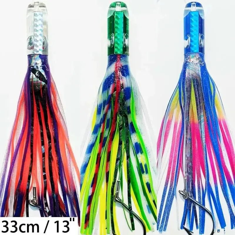 China China 1PC 160g 33cm  Big Game Lure Tuna Octopus Deep Sea Fishing Lure Boat Fishing Trolling Bait Squid pesca Fishing Bait