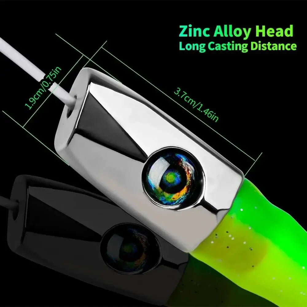 China China 1pc 22cm/8.7inch Trolling Bait For Marlin Tuna Dolphin Shark Big Game, Deep-sea Fishing Bait, Octopus Squid Skirt Trolling Lures