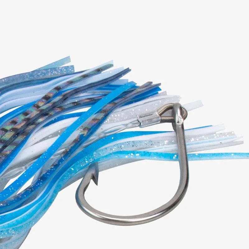 China China 1pc 23cm 130g UV Trolling Lure Bait Resin Head Head Octopus Squid Skirt Bait Big Game Drag Fishing Marlin Tuna Pesca Hard Bait