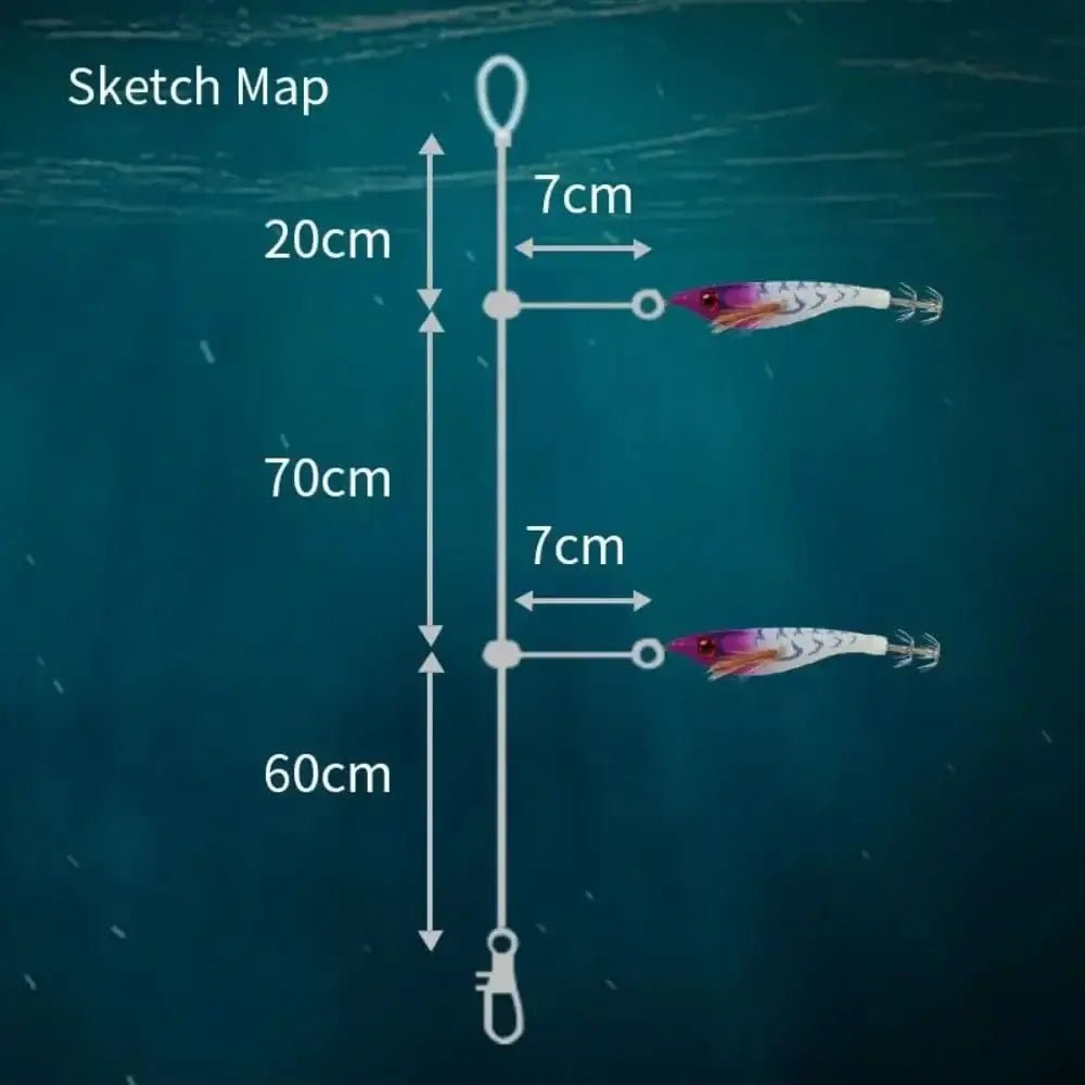 China China 1pc 99mm 6.5g Fishing Lure Artificial Squid Hook Jigs Noctilucent Squid Cuttlefish Jigs Lures Wood Shrimp For Sea Fishing