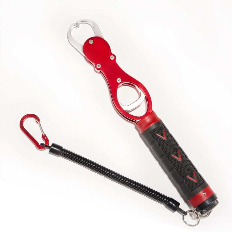 China China 1pc Fishing Gripper Lip Grippers Fishing Fish Grabber Tool Lip Clamp With Weight Scale Anti-Rust For Beginner Fishing Enthusiast