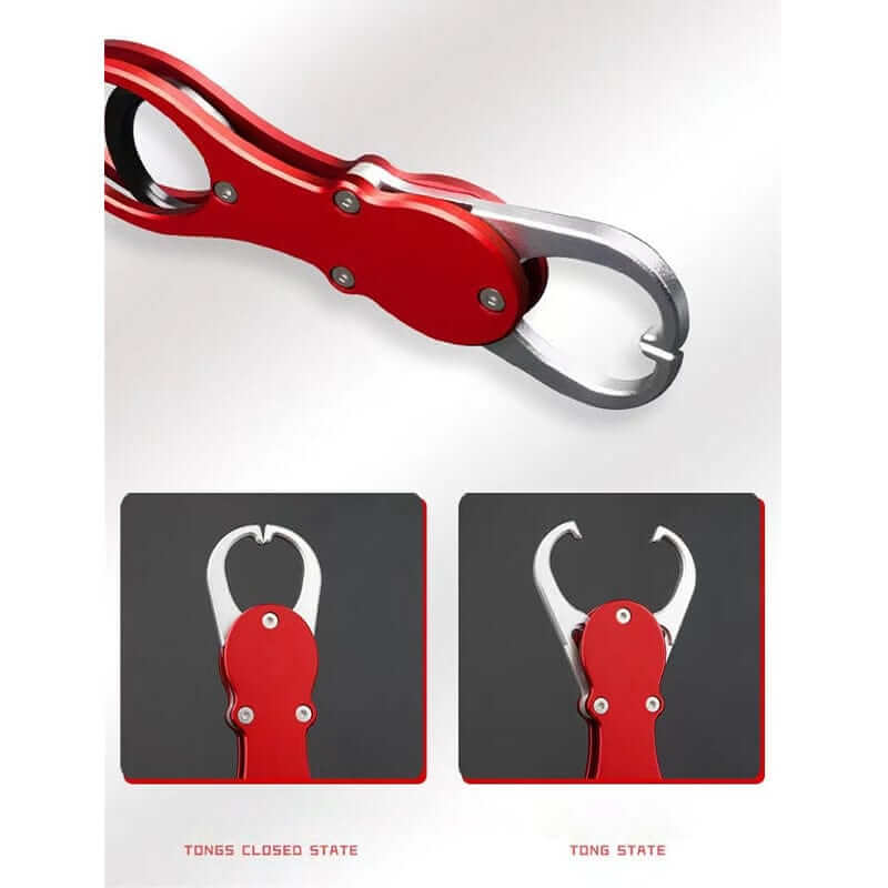 China China 1pc Fishing Gripper Lip Grippers Fishing Fish Grabber Tool Lip Clamp With Weight Scale Anti-Rust For Beginner Fishing Enthusiast