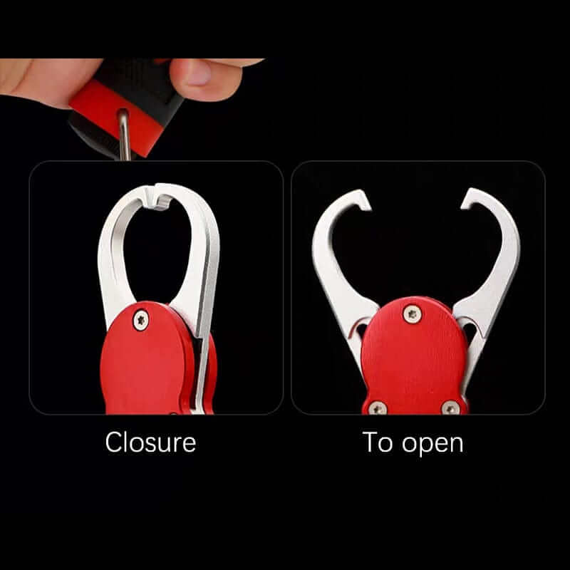 China China 1pc Fishing Gripper Lip Grippers Fishing Fish Grabber Tool Lip Clamp With Weight Scale Anti-Rust For Beginner Fishing Enthusiast