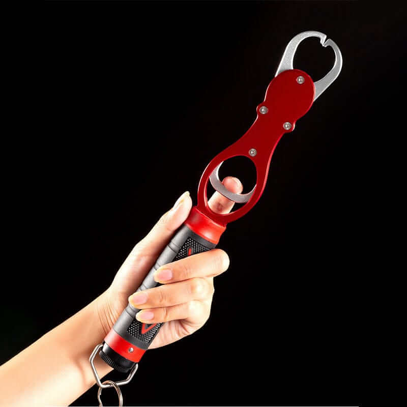 China China 1pc Fishing Gripper Lip Grippers Fishing Fish Grabber Tool Lip Clamp With Weight Scale Anti-Rust For Beginner Fishing Enthusiast