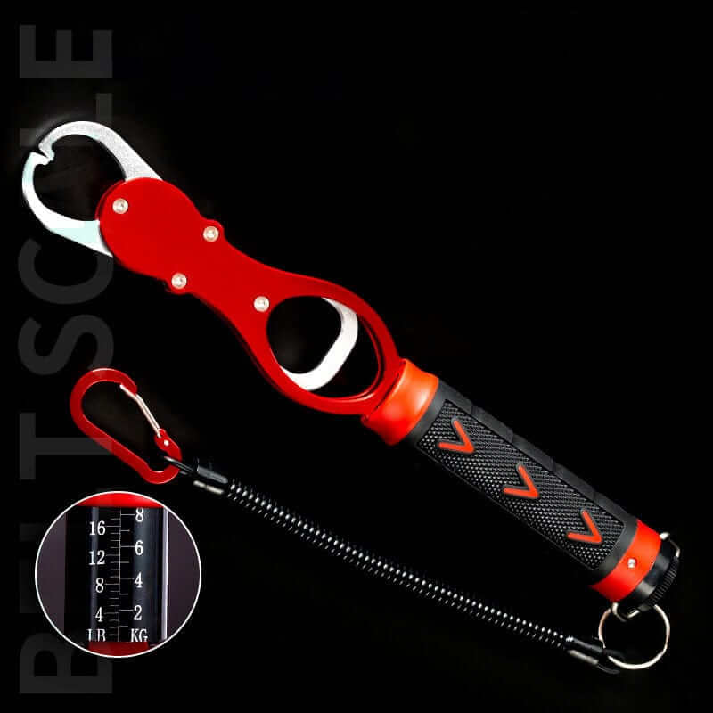 China China 1pc Fishing Gripper Lip Grippers Fishing Fish Grabber Tool Lip Clamp With Weight Scale Anti-Rust For Beginner Fishing Enthusiast