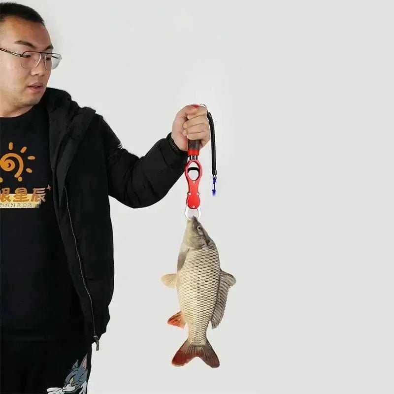China China 1pc Fishing Gripper Lip Grippers Fishing Fish Grabber Tool Lip Clamp With Weight Scale Anti-Rust For Beginner Fishing Enthusiast